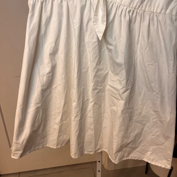 Madewell White Tie Front Poplin Mini Dress size 2 - Picture 11 of 16